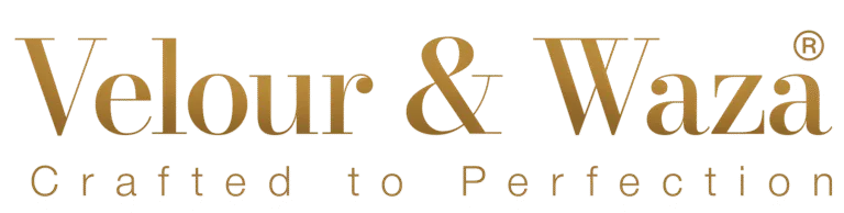 Velour & Waza Custom Tailor Shop Logo
