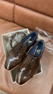 Brown Bespoke Shoes at Velour & waza Custom Tailor Sukhumvit33