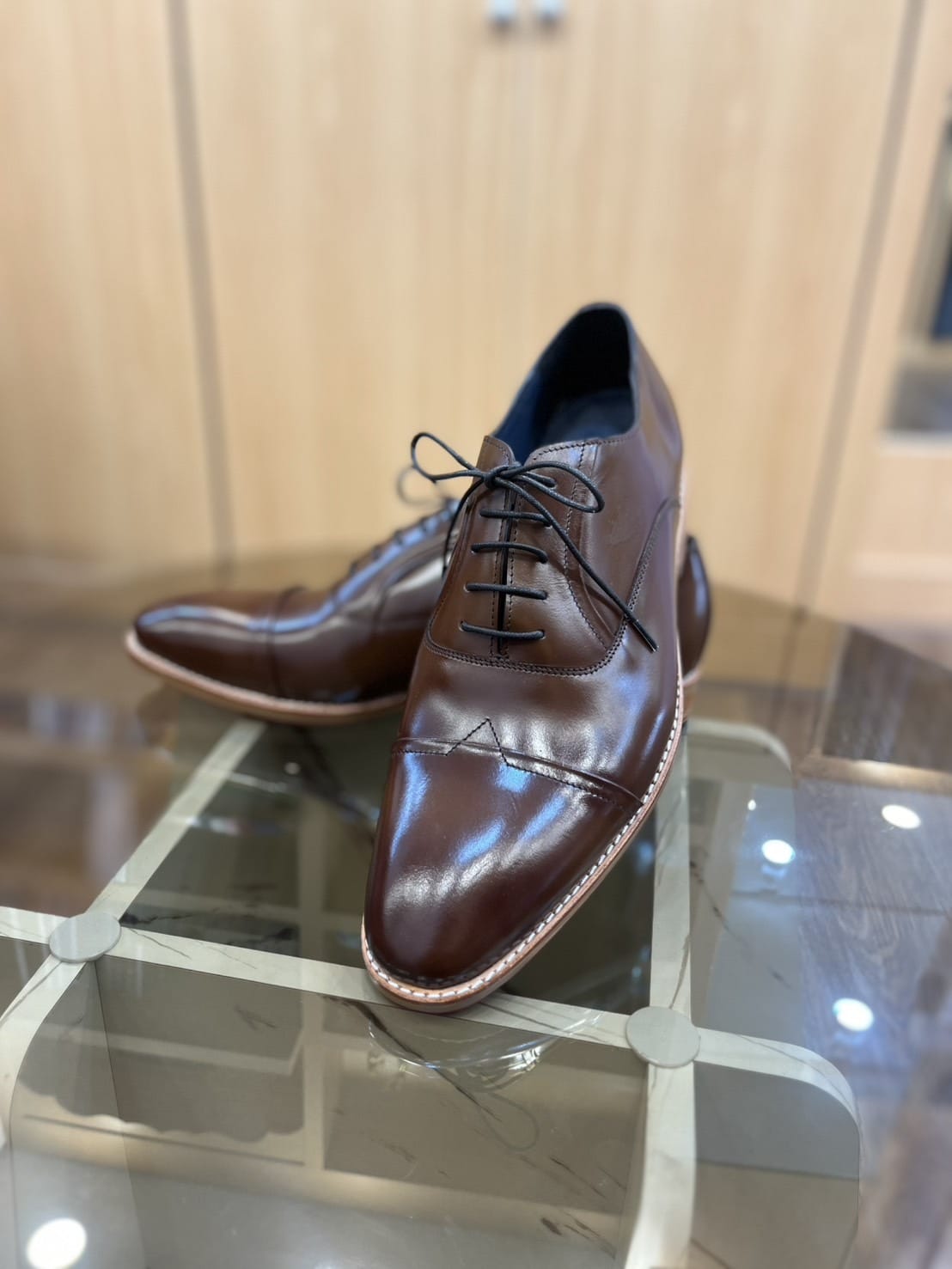 Brown Lace Bespoke Leather Shoes