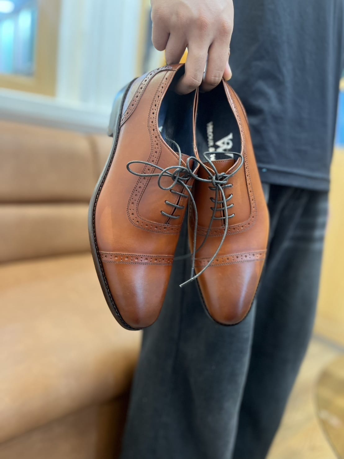 Classic Dark Brown Oxfords