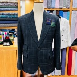 Custom Checked Blazer in Sukhumvit Tailor