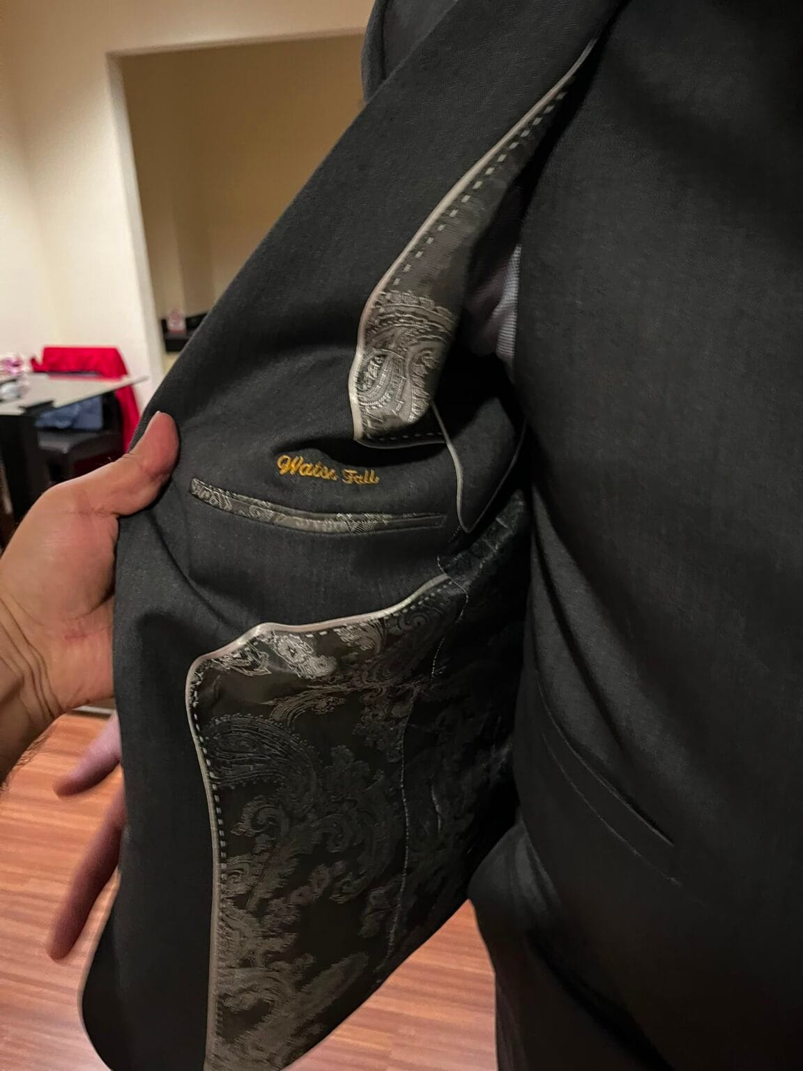 Custom Jacket with bespoke pockets and linning